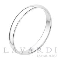 Серебряное обручальное кольцо 2,5 мм