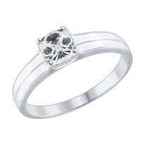 Кольцо из серебра со Swarovski Zirconia