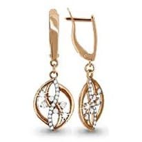 Серьги, золото, артикул LV41595А