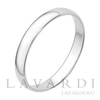 Серебряное обручальное кольцо 3 мм