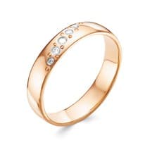 Кольцо из красного золота с бриллиантом V70551510000