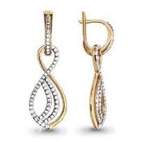 Серьги из золота, артикул LV41577А