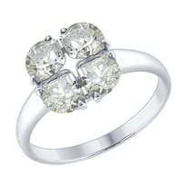 Кольцо из серебра со Swarovski Zirconia