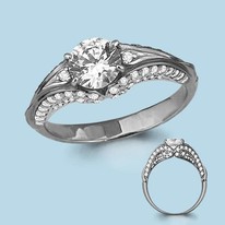 Кольцо из серебра, артикул LV63986А
