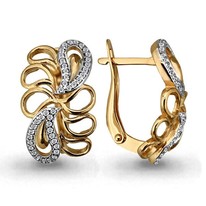Серьги, артикул LV45070А, золото