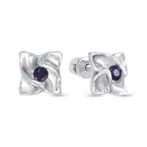 Серьги из белого золота с сапфиром V44052511000