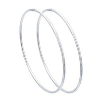Серьги конго из серебра