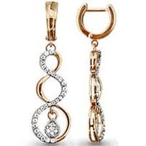 Серьги, золото, артикул LV41576А