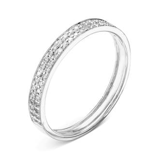 Кольцо помолвочное V10682510100_PM из белого золота с бриллиантом