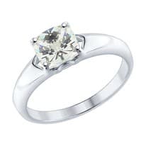 Кольцо из серебра со Swarovski Zirconia
