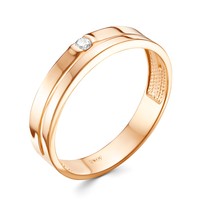 Кольцо из красного золота с бриллиантом V70461510000