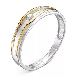 Кольцо V70202530000_OB из белого золота с бриллиантом