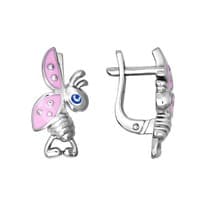 Серьги из серебра с эмалью