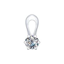 Подвеска из серебра со Swarovski Zirconia