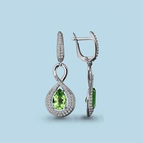 Серьги, серебро, артикул LV4449707А