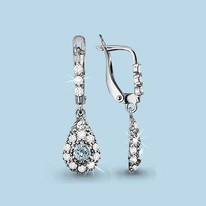 Серьги, серебро, артикул LV4409602А