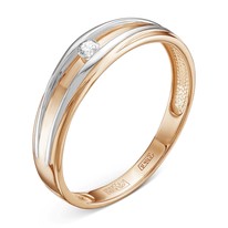 Кольцо из красного золота с бриллиантом V70201510000