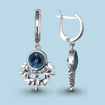 Серьги из серебра, артикул LV4454008