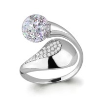 Кольцо, серебро, артикул LV64441Г