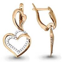Серьги из золота, артикул LV41561А