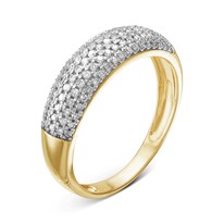 Кольцо из лимонного золота с бриллиантом V10673510100
