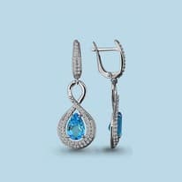 Серьги, серебро, артикул LV4449702А