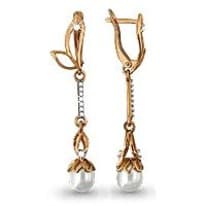 Серьги, артикул LV41966А, золото