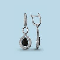 Серьги из серебра, артикул LV4449701А