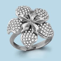 Кольцо из серебра, артикул LV64076А