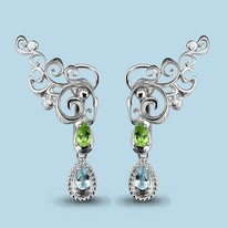 Серьги из серебра, артикул LV4453007А