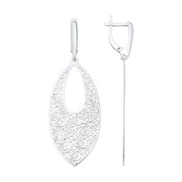 Серьги длинные из серебра