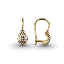Серьги, золото, артикул LV40975А