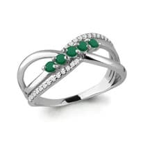 Кольцо из серебра, артикул LV6414009А
