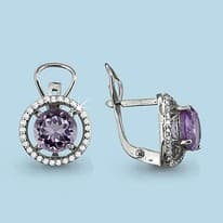 Серьги из серебра, артикул LV4424504А