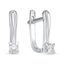 Серьги из белого золота с бриллиантом V26092510000