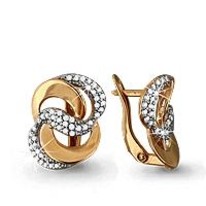Серьги, артикул LV41948А, золото