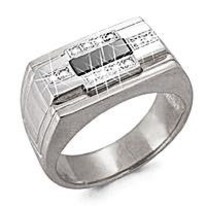 Кольцо, артикул LV60621Ч, серебро