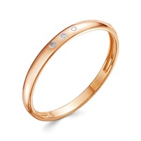 Кольцо из красного золота с бриллиантом V70341510100