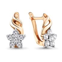 Серьги, артикул LV45366А, золото