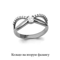Кольцо из серебра, артикул LV67513А