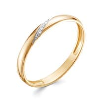 Кольцо из лимонного золота с бриллиантом V70333510100