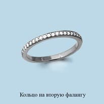 Кольцо из серебра, артикул LV67511А