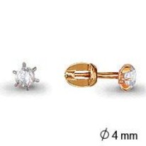 Серьги, золото, артикул LV41688