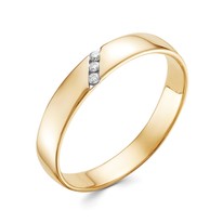 Кольцо из лимонного золота с бриллиантом V70363510000