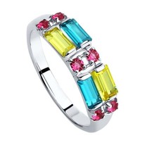 Кольцо c кристаллами Swarovski