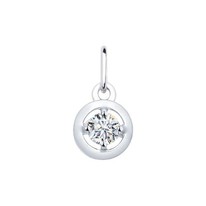 Подвеска из серебра со Swarovski Zirconia