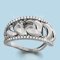 Кольцо из серебра, артикул LV63410А