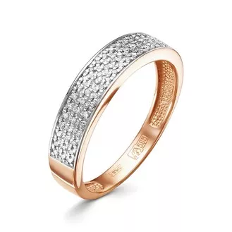Кольцо V10721510100 из красного золота с бриллиантом