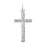 Крест из серебра с фианитами 94030202 - превью