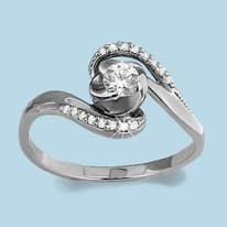 Кольцо из серебра, артикул LV66058А